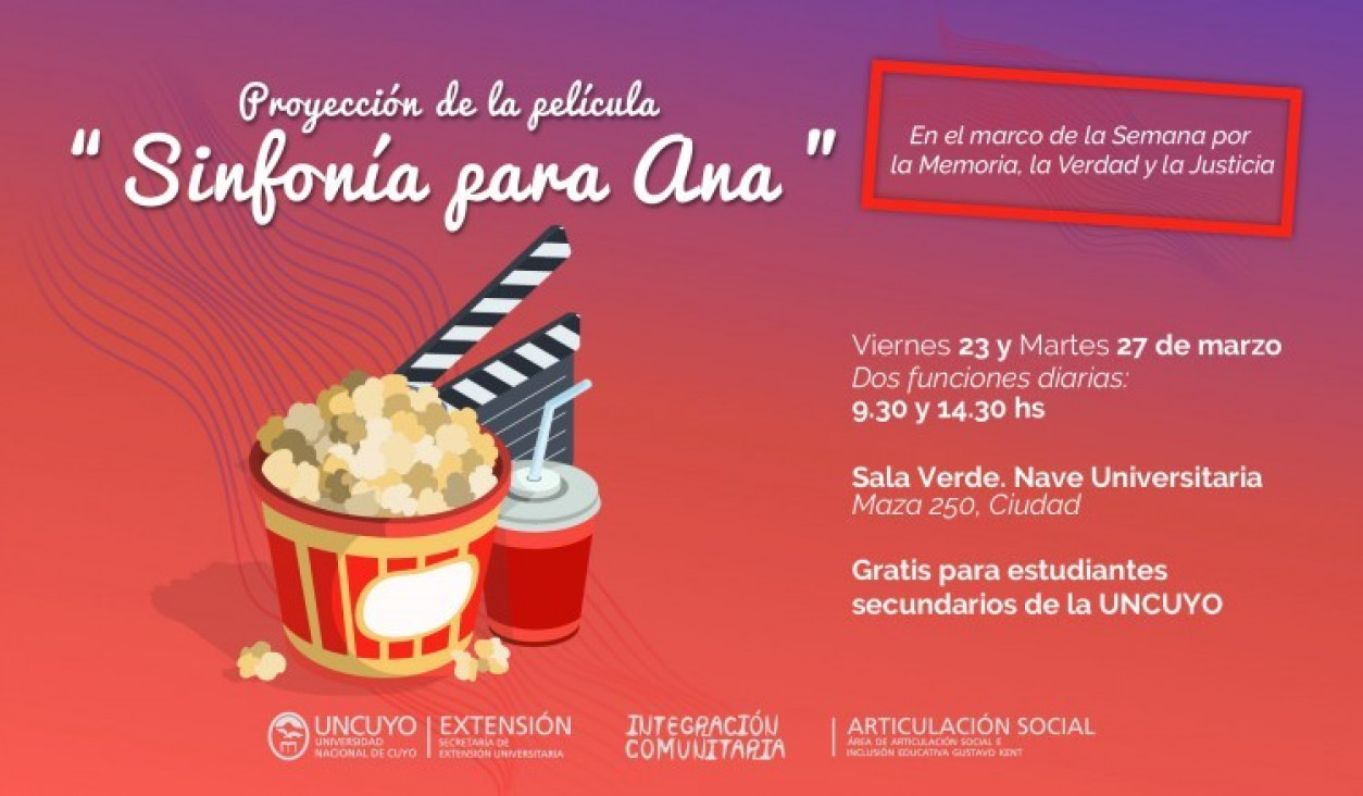 imagen Cine Debate "Sinfonía para Ana" Nuevas funciones.