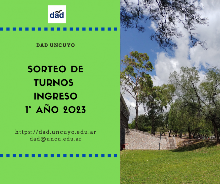 imagen ¡ IMPORTANTE !  Sorteo de turnos ingreso 1° año 2023